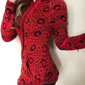Alpaca Wool Geometric Sweater